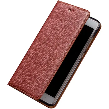 7 Culori Naturale Din Piele Magnet Stand Flip Cover Pentru Huawei P10 Lite Plus De Lux Telefon Mobil Caz + Cadou Gratuit