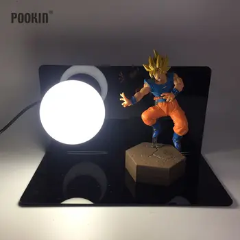 Dragon Ball Goku Vegeta Puterea Bombe Luminaria de Noapte Led-uri Lampa de Masa Cadou de Vacanta Led-uri de Iluminat În UE Plug SUA