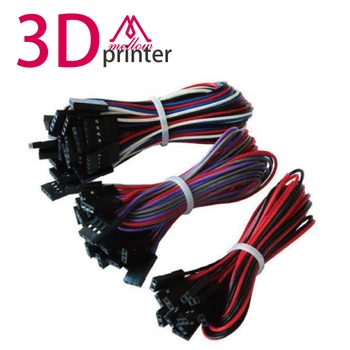 70cm 10buc 2pin & 10buc 3pin &10buc 4pin de sex Feminin-de sex Feminin Jumper fire/Cabluri utilizate pentru imprimantă 3D