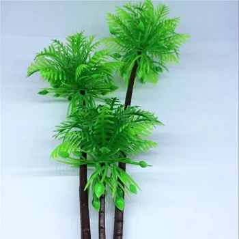 1BUC Trei Ramuri Coco Verde Peisaj Peisaj Model Copac Pădure Pentru Peisaj in Miniatura Potrivite Pentru Decorarea de vânzare Fierbinte
