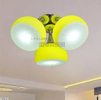 Candelabru Modern cu 3 Surse de Iluminat Minunat de Lamaie lampă de Tavan LiSuitable pentru dormitor, bucătărie, sufragerie