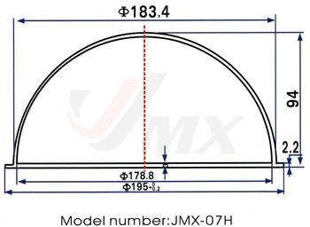 JMX 7 INCH Acrilice de Interior / Exterior de Înlocuire CCTV Clar Camera Dome de Locuințe