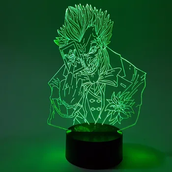 Batman Joker 3D Led Noapte Lumina RGB Schimbarea Iluzie Vizuală LED Lampă Suicide Squad Acțiune Figura Joker Noutate Lumina Pentru Cadou