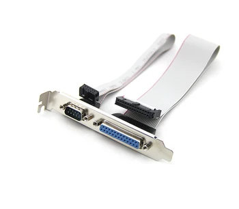 DB25 25Pin Port Paralel Imprimanta LPT + RS-232 și RS232 COM DB9 9Pin Port Serial Cable Cablu de Sârmă Suport