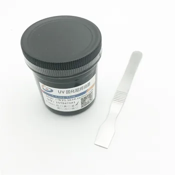 PCB UV Fotosensibil Cerneluri PCB albastru cu polimerizare UV Lipire Rezista Cerneală Masca de Lipire UV Ink Paste+1pac ESD racleta