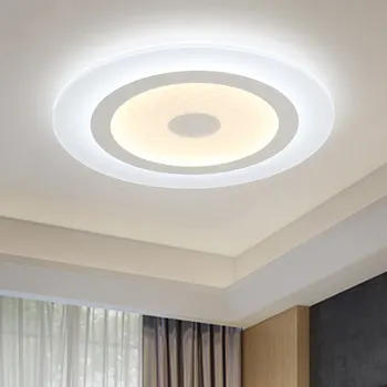 2018 moderne LED Lumini Plafon acrilic Ultrathin Camera de zi lumini plafon dormitor Decorative abajur Lamparas de techo