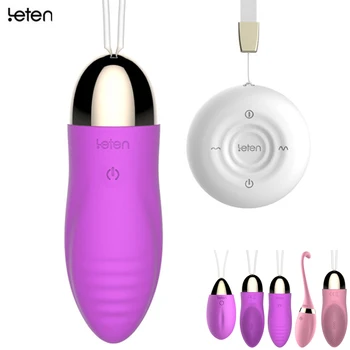 Leten Silicon USB Reîncărcabilă Vibratoare Ouă Impermeabil fără Fir Control de la Distanță Vibratoare pentru Femei Produse pentru Sex adult Sex Toy
