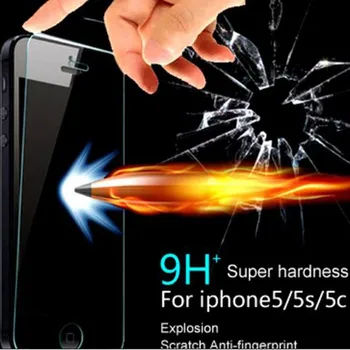 10 piese Pentru iphone 5s Temperat Pahar Ecran Protectoron pentru iPhone 5s fata clar de protecție din sticlă 2.5 D pentru iPhone 6 7 8 plus