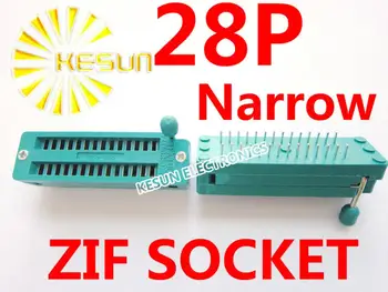 20BUC 2.54 mm 28P Înguste Universal Soclu ZIF 28pin