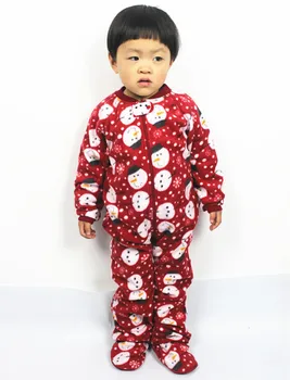 Livrare gratuita pijamale Copii fleece romper copii combinezonul lenjerie de toamna iarna pentru Copii 4-8 ani bag picioarele salopeta