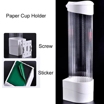1 buc Nou Automată din Plastic de Unică folosință, Pahare de Hârtie Dispenser de Cana de Apa de Stocare Titularul Cupa Capsare Dispozitiv