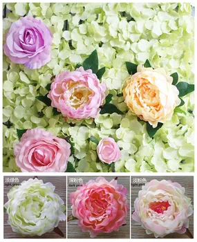 DIY artificiale bujor capete de flori Multicolore Drum duce flori de nunta Buchet hotel de fundal de decor de perete