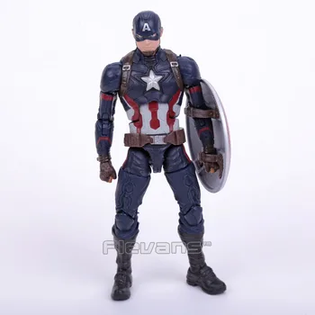 Originale, de Bună Calitate Captain America cu Scut PVC figurina de Colectie Model de Jucărie 16cm 2 Culori