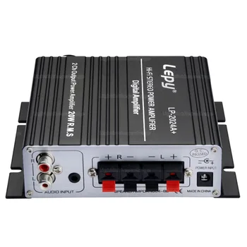 Amplificatoare Lepy LP-2024A+ 20W Hi-Fi AMPLIFICATOR de Clasa-T Digital Stereo Amplificator Audio Dac + NKTECH 3A Adaptor de Alimentare Auto Amp