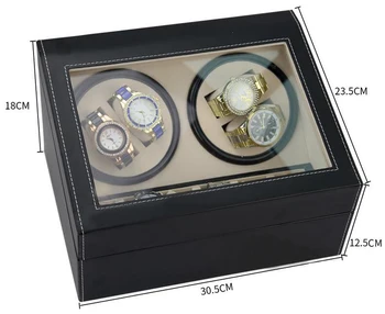 DHL trimite 4+6 bobinator Automat ceas 4 cutie slient motor cutie pentru ceasuri mecanism de cazuri cu sertar de depozitare display ceasuri