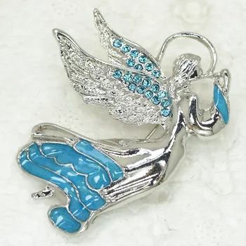 Stras Fairy Angel Pin broșe Moda Email brosa C124 R