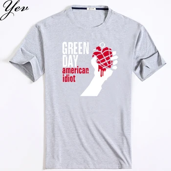 2017 vara proiectare Om Tricou Celebra trupa Green Day imprimate Topuri&Tricouri tricou Rock Hip-Hop tricou imagine de moda
