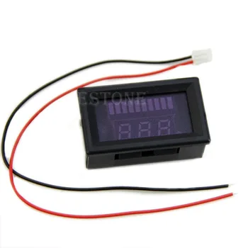 Frumos 12v baterii Acide cu plumb indicator de capacitate a Bateriei LED Tester w/ voltmetru