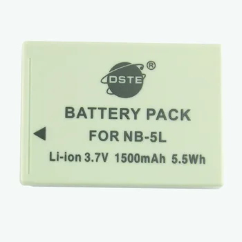 DSTE NB-5L NB5L Baterie + de Călătorie și Încărcător de Mașină pentru Canon IXY 800 810 820 900 910 920 95 ESTE SD700 SD790 SD800 Camera
