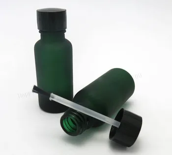 12pcs/lot 20ml Gol îngheț verde de sticlă sticla sticla de Unghii 2/3oz ulei esențial recipient cu capac de perie