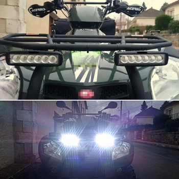 ISincer 12V 18W LED Lumina de Lucru Bar Reflectoarelor Potop de Conducere Lumina de Ceata Offroad Led Bar Auto Lampi Pentru Jeep Toyota SUV 4WD ATV-uri Camioane