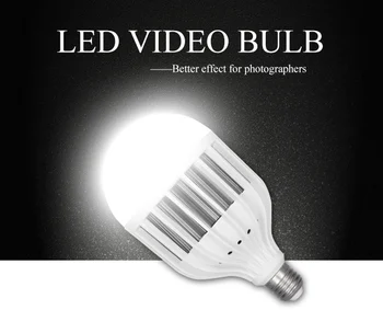 75W E27 Bec LED 5500K Studio Foto Profesional Bec Lumina Video Fotografice de Iluminat Lampă de Lumina