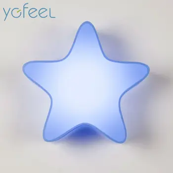 [YGFEEL] Copii Moderne Lămpi de Perete Copii Dormitor Copii Lampă de Noptieră Desene animate Mica Forma de Stea AC90-260V Originalitate, Noutate Lumina