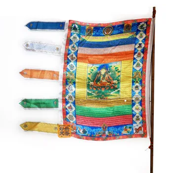 Tibetan Budist Calul Vântului steaguri de rugăciune, Tibet Sutra streamer, Imprimare de Înaltă Calitate ,Guru Rinpoche Steaguri