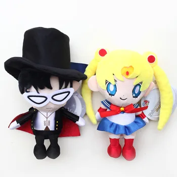 18cm Sailor Moon Jucării de Pluș Păpușa de Cristal Tsukino Usagi & Mamoru Chiba Pluș Moale Jucarii pentru Copii Fete Copii Cadou de Crăciun