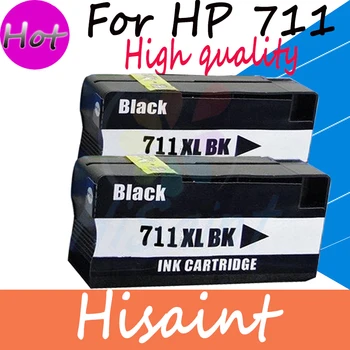 De vânzare la cald 2 Piese Negru Compatibil Pentru HP 711 Cartușele de Cerneală pentru HP 711XL DesignJet T520 T120 Pentru HP T120 T520 Printer