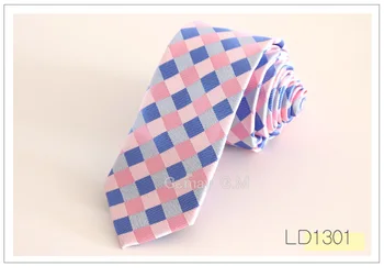 De înaltă Calitate Nou Stil Roz Carouri și cravată pentru bărbați Moda Clasic Mans cravata pentru Nunta 6cm Latime Mirele cravată