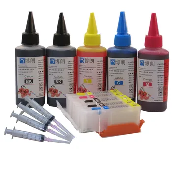 IGP 670 671 Refill kit ink cerneală de Imprimantă + Refillable Cartuș de cerneală cu Refill Instrumentul Pentru Canon PIXMA MG5760 MG6860 TS6060 TS5060
