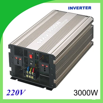 3000W undă sinusoidală pură energie solară invertor DC 12V 24V AC 110V 220V digital