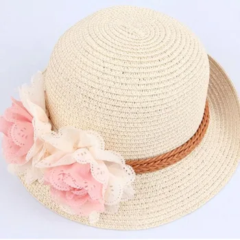 Primăvara și vara copii flori mari palarie de soare baby girl soare capac printesa de protecție solară palarie fetita pălărie 2mz40