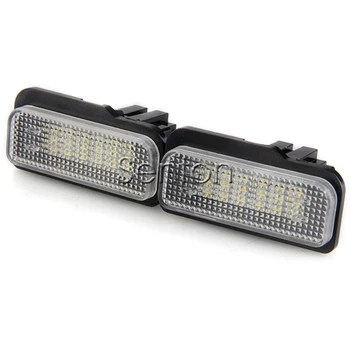 1Pair Auto LED numărul de Înmatriculare Lumina 12V Alb SMD LED-uri canbus lampa de Styling Auto Pentru Mercedes W211 W203 5D W219 R171 Benz