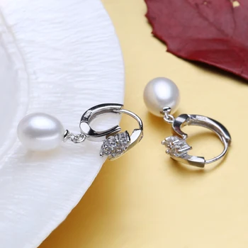FENASY Argint 925, cercei cu pietre,Perle naturale seturi de bijuterii pentru femei,boem etnice cercei Pandantiv colier