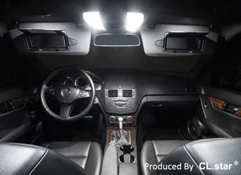 12pcs LED-uri lumina de interior Kit Pentru Mercedes E-class W124 sedan, Estate E200 E220 E250 E280 E300 E320 E420 E500 E36 E60 AMG (85-95)