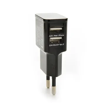 TRANSPORT GRATUIT 5PCS Fierbinte UE Plug Adaptor AC 5V-2A Dual USB cu 2 Porturi Pentru telefon Mobil Alb New Sosire