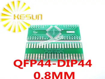 TRANSPORT GRATUIT 20BUC QFP44 transforma DIP44 0.8 MM Pas IC adaptor Adaptor de Priza placa PCB LQFP44