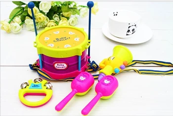 Set de tobe pentru Copii Jucării 5pcs Rola Jucarie Fete Set de Tobe Pentru Copii Instrumente Muzicale Pentru Copii Formatie Kit