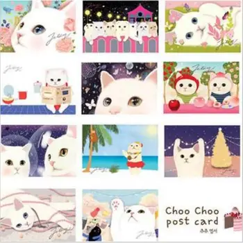 30pcs/mulțime de epocă Pisici Drăguț choo cărți Poștale grup de desene animate de Crăciun Card/Felicitare/ Felicitare Cadou