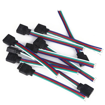 4 Pin RGB Conectori Cablu pentru 3528/5050 RGB LED Strip 10buc/lot Transport Gratuit