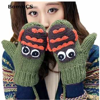Drăguț Animale Femei Iarna De Cald Mănuși Cu Un Deget Mănuși Tricotate Manual