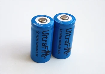 LC 16340 3.6 V 1200mah 3.7 v litiu-ion baterii reîncărcabile, cu acces gratuit la incarcator Lanterna baterie ego-t