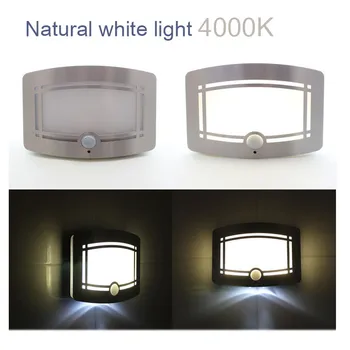 Senzor de Mișcare fără fir Activat de Perete LED Lumina de Noapte cu Baterii Stick-Oriunde lampă de Perete pentru Dormitor, Hol, Debara, Scara