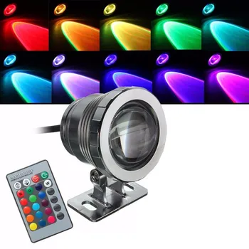 Rezistent la apa IP68 5W RGB LED-uri de Lumină Fantana Piscină Iaz Reflector Subacvatic Lampa Cu Telecomanda AC 85-265V/12V DC